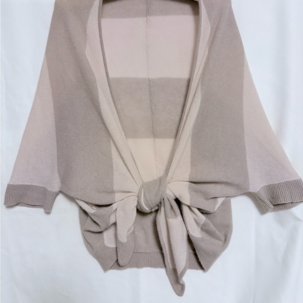 Minnie Rose Cashmere Wrap/Tie Cardigan Sweater M/L